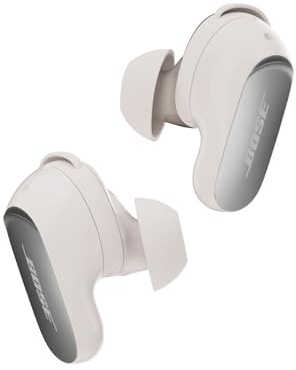 Bose QuietComfort Ultra - Auricolari Bluetooth (2a generazione), auricolari wireless con cancellazione del rumore, fino a 6 ore di batteria, grado IPX4, audio coinvolgente, bassi profondi, fumo bianco