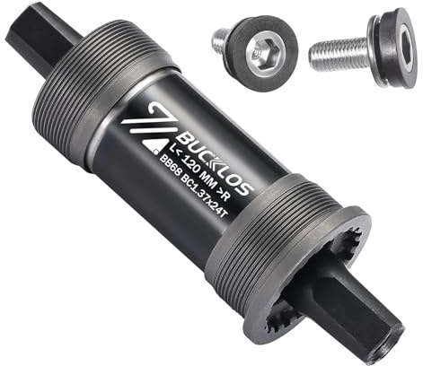 AEYINO Vierkant-Tretlager – 68/120 x 110,5 113 118 120 122,5 124,5 127 174 mm Fahrrad-BSA-Halterungen für Mountainbike/MTB/BMX/Rennrad/Fatbike
