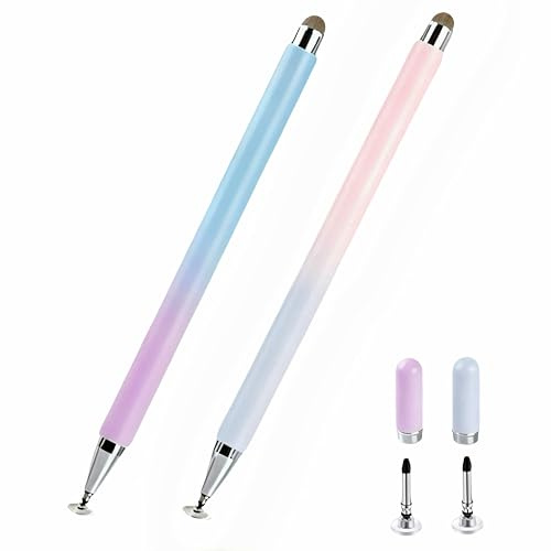 Stylus Pen Android/IOS Pad für Lenovo M11/10/9 Idea Pro Tablet für Samsung Galaxy Tab A9+/A8/A7 Schreibstift Eingabestifte Android Tablet 15/14 Stift für Alle Tablets (Blau/Lila)