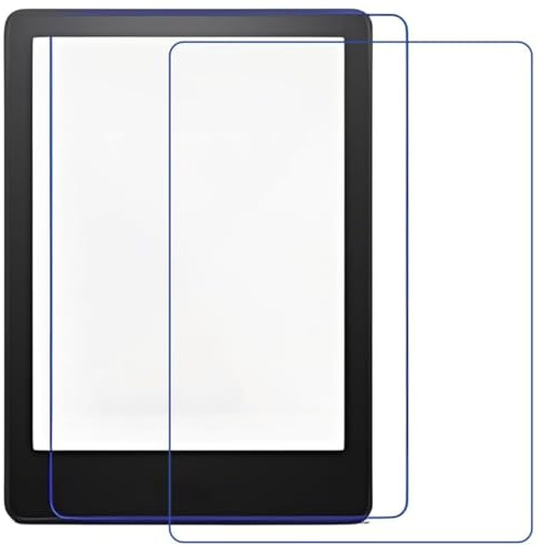 MUNZE Kindle Paperwhite Pellicola Protettiva 2 Pezzi 7 Pollici, Pet Antiriflesso Trasparente Copertura Totale Schermo 12A Generazione 2024