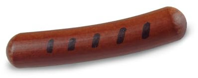 Erzi 15070 Bratwurst aus Holz, Kaufladenartikel für Kinder, Rollenspiele