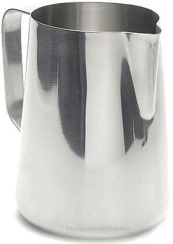 New Large 66 oz. (Ounce) Espresso Coffee Milk Frothing Pitcher, Steaming Frothing Pitcher, Stainless Steel (18/10 Gauge) (1, A) by Update International