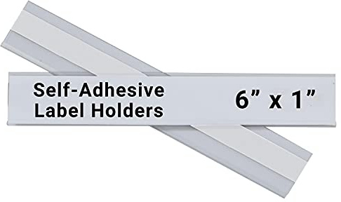 C-Line Self-Adhesive Label Holders, Top Load, 1 X 6, Clear, 50/pack
