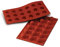 silikomart | SF048 Silikonform für DIAMANTE Monoportionen, antihaftbeschichtet, 18 Kavitäten, 1er Pack Kuchenform, Ø 35 h 23 mm, Made in Italy