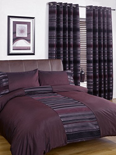 Rapport Home New York Chenille Stripe Cream Single Duvet Cover Set