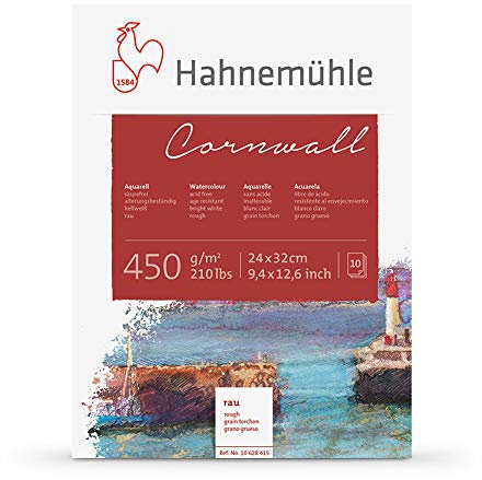 Hahnemuhle Cornwall 450gsm Block - 24 x 32 cm Rough