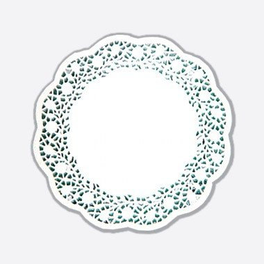 Tortenspitze weiß rund 33cm 100er