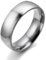 JewelryWe Schmuck 6mm Breite Edelstahl Herren-Ring, Hoch Poliert Dome Silber, Partnerringe Jahrestag Verlobung Hochzeit Band, mit Geschenk Tüte Größe 59