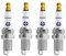 Brisk Silver DR14YS 1352 Zündkerzen Benzin LPG CNG Autogas, 4 Stück