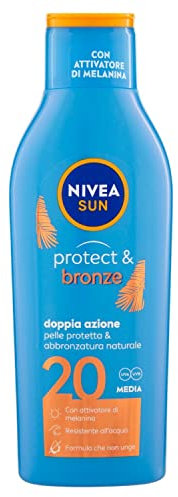 Nivea Sun Sonnenmilch Sonnenschutz 200ml feuchtigkeitsspendend Protect & Bronze LSF 20