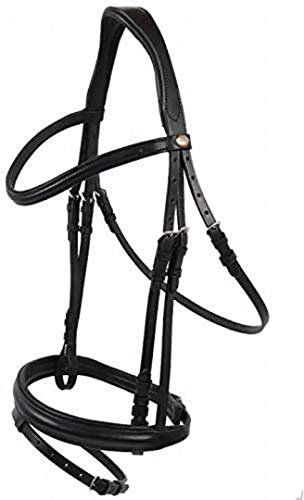 Hans Melzer Horse Equipment Trense Bad Harzburg, schwarz/silber, Warmblut