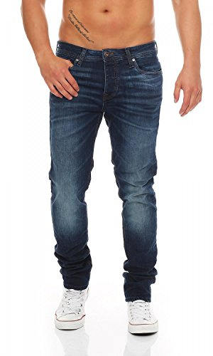 JACK & JONES - Tim ORIGINAL - Dark Blue - Slim Fit - Men/Herren Jeans Hose, Hosengröße:W36/L34