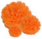 Premium [Pack of 10] Large Tissue Paper Pom Poms (Orange 10)