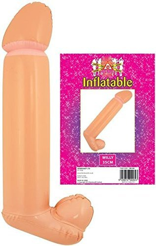 Jokeshop.com Aufblasbarer Willy 90cm Zubehör für Junggesellinen NEUHEIT Kostüm