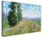 Printed Paintings Leinwand (100x70cm): Claude Monet - Wiese mit Pappeln