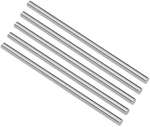 sourcing map 5St Rundstange Stahl, 4,5mm HSS Drehmeißel, für Wellengetriebe Drehmaschinen Bohrmaschine Miniaturachse, Zylinderstift DIY Werkzeug 100mm Lang