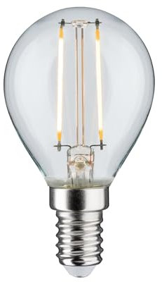 Paulmann 28573 LED Lampe Tropfen 2,5W dimmbar Leuchtmittel Klar Birne Beleuchtung 2700K E14
