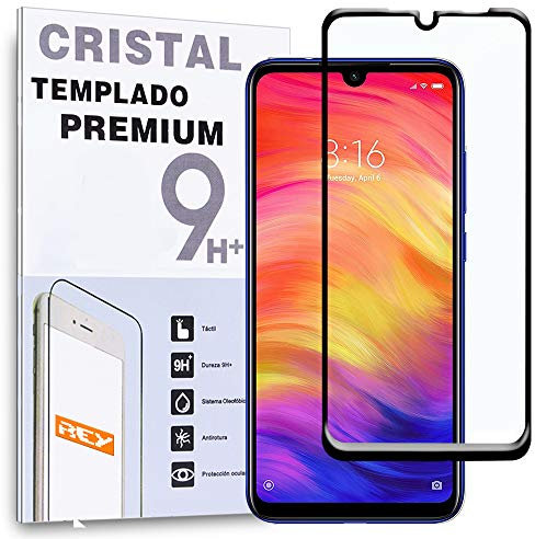Protector de Pantalla 3D para XIAOMI REDMI Note 7 Pro - REDMI Note 7, Negro, Premium, Protección Completa, 3D / 4D / 5D
