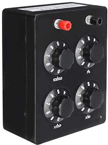 TuToy Präzisionsvariabler Dekade Widerstand J2362 Resistance Box 0-9999 Ohm Instrument
