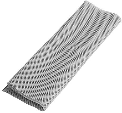 Tihebeyan 140 cm x 50 cm Stoff Lautsprecher Tuch, Schutz Staubdicht Lautsprecher Grill Mesh Tuch Lautsprecher Abdeckung für Audio System(Grau)