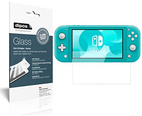 dipos I 2X Protector de Pantalla Compatible con Nintendo Switch Lite Vidrio Flexible Cristal Proteccion 9H