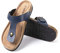 Hitmars Sandale Homme Mules Plat Plage Pantoufle Outdoor Chausson d'Été Bout Ouvert Sandals Ajustable Boucle Antidérapant B bleu taille 40