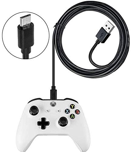 Akingdleo 5FT Black USB Charging Cable for Xbox One/X/S/Elite/Xbox One X/PS4/PS4 Slim/PS4 Pro Controllers