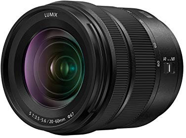 Panasonic LUMIX S - Lente intercambiable de montaje F3.5-5.6L de 20-60 mm para cámaras digitales Lumix S Series sin espejo de marco completo - S-R2060 (EE. UU.) (renovado)