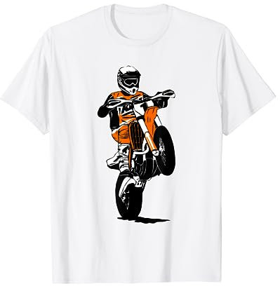 Supermoto Supermotard Enduro Moto Cross Camiseta