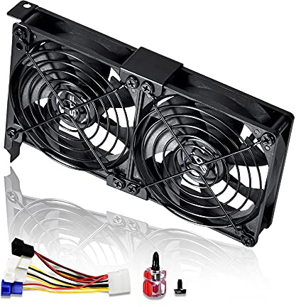 SCCCF Dual 92mm Graphic Card Fans, Graphics Card Cooler, Video Card VGA Cooler, PCI Slot Fan GPU Cooler