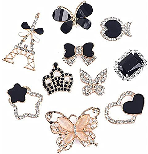 HOMEYU Schuh-Reize für Schuhdekoration Clog Charms Mode Bling Charms für Kinder Mädchen Frauen Mack-up Party Favors Geburtstagsgeschenke