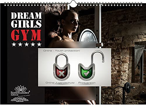 Dreamgirls GYM DIN A3 Kalender Querformat - Immerwährender Kalender Erotik - Seelenzauber