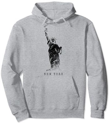 New York Freiheitsstatue Vintage Skyline USA I Love NY Pullover Hoodie