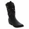 STILL Scarpe Donna Stivali Texani Cowboy Traforati Estate Nero Punta Moda Nuovi G629 (Nero, Numeric_37)
