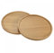 sourcing map Platillos para Maceta 2uds, Plato Planta de 15,5cm Diámetro Exterior, Bandeja de Goteo de bambú Redonda de Flores para Interiores