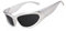 FEISEDY Schnell Brille Rave Wraparound Futuristische Sonnenbrille Punk Sportbrille Y2K Coole Techno Brillen für Herren Damen mit UV400 Schutz B2951