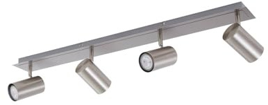 Lindby Strahler Joffrey (Modern) in Alu aus Metall (4 flammig, GU10) - Deckenlampe Deckenleuchte Lampe Spot Wohnzimmerleuchte