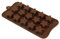 SADENWEAR Molde de silicona con forma de estrella de 15 cavidades para chocolate, caramelos, helados