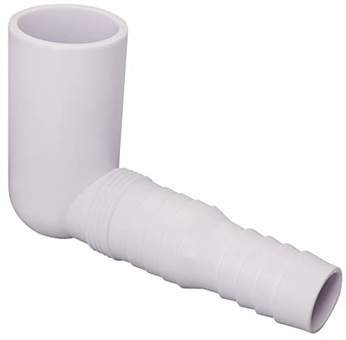 SKIR'CO Buse de siphon de machine à laver 32 x 20-24 mm, buse de siphon de lave-vaisselle, raccord de tuyau de sortie à 90 degrés
