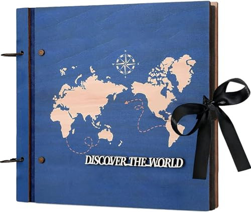 ZEEYUAN 500 Fotos Fotoalbum 10x15 Einsteckalbum aus Holz Fotobuch zum Einstecken Geschenk für Frauen und Männer…