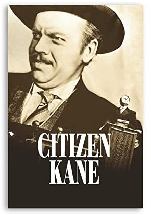JEYUAN Kunstdruck Poster 50 * 70cm Senza Cornice Film classici in bianco e nero Citizen Kane Poster Decorazione Soggiorno Camera da letto Pittura
