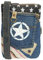 Sunsa Damen Umhängetasche. Nachhaltig Tasche aus recycelte Jeans & Canvas. Vintage Stil mit Stern Design Vegan Schultertasche. Kleine Crossover Bag