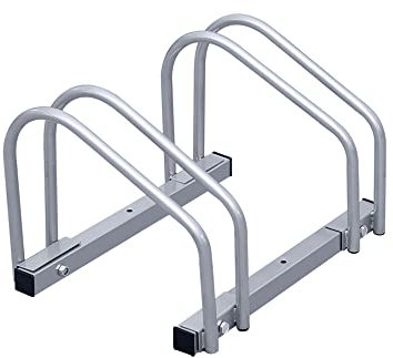 Sonnewelt Fahrradständer Hinterbauständer Fahrrad Ständer Aufstellständer Mehrfachständer mit 35-55 mm Reifenbreite Mehrfachständer Fahrradständer für 2 Fahrräder, 1 Stück