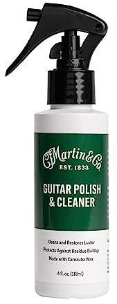 MARTIN & CO. - 18A0134 MARTIN GUITAR POLISH Detergente Ideale Pulizia e Cura delle Chitarre con Finitura Lucida, Realizzato Solo con Ingredienti di Alta Qualità, Con Cera di Carnauba