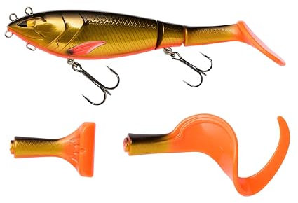 Berkley Zilla Tailswinger, Fishing Hook, Hard Lure, the First Jointed Tailbait on the Market With Amazing Swimming Action and Huge Versatility, PredatorFishing, Pike, Unisex, Daybreak, 56g | 140mm
