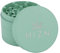 HIZN Keramik Grinder Crusher | ø 63mm | 4-teilig | Haftfrei dank Nanokeramik-Beschichtung | inkl. Beutel, Pollenschaber, Pinsel und Mundstück (Mint)