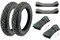 BISOMO 2x Vee Rubber Reifen 2,75 x 16 Zoll VRM 094 Straßenprofil, 43J inklusive Schlauch und Felgenband