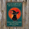 Vintage Halloween Decor Blechschild Kaffee Schwarze Katze Metall Poster Salem Sanctuary For Wayward Cats Poster Goth Cat Poster Home Coffee Wall Art Decoration Decor Retro Metal Tin Sign 30,5 x 20,3