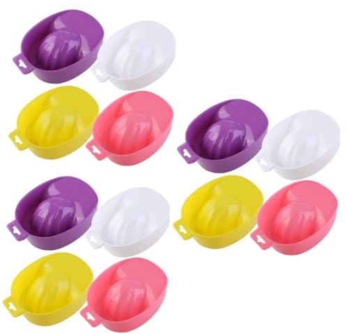 FOMIYES 6pcs Nail Care Bowl for Manicure Soak Includes Nail Polish Remover Random Color