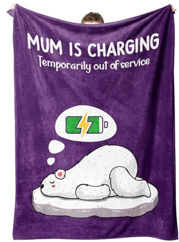 Leebbsin Unique Gifts for Mum, Christmas Birthday Gifts for Mum- Soft Cute Blanket- Birthday Presents for Mother Mummy Stepmum, 60x50